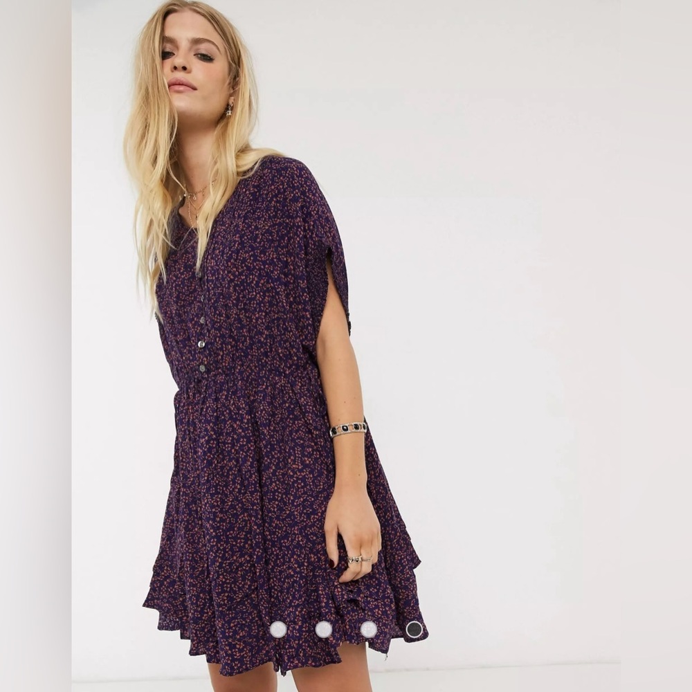 NWOT free people one fine day floral mini dress